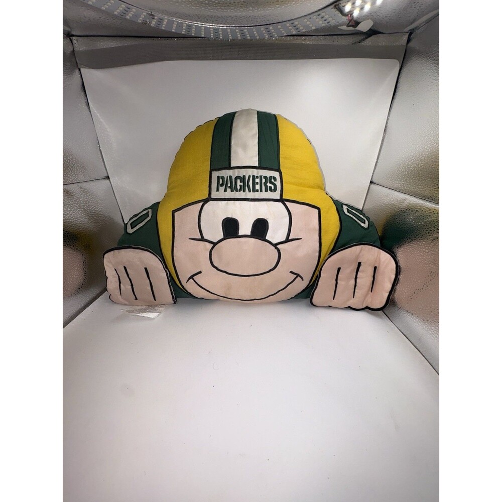 Green Bay Packers NFL Vintage Travel Pillow Player The Party Animal 18"